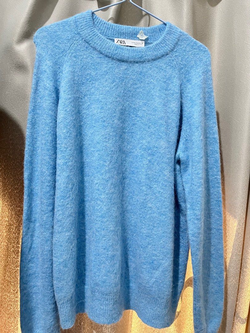 sweater fuzzy zara