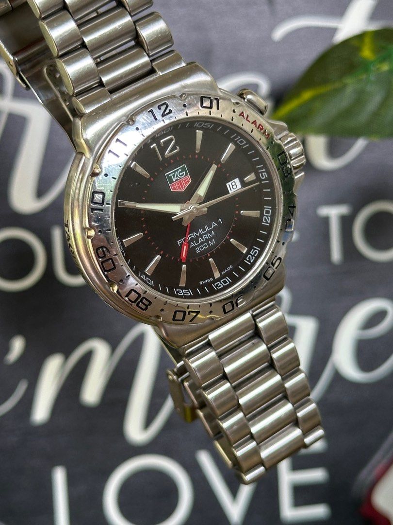 TAG HEUER Formula1 F1 Alarm WAC111A All Steel ORIGINAL Watch