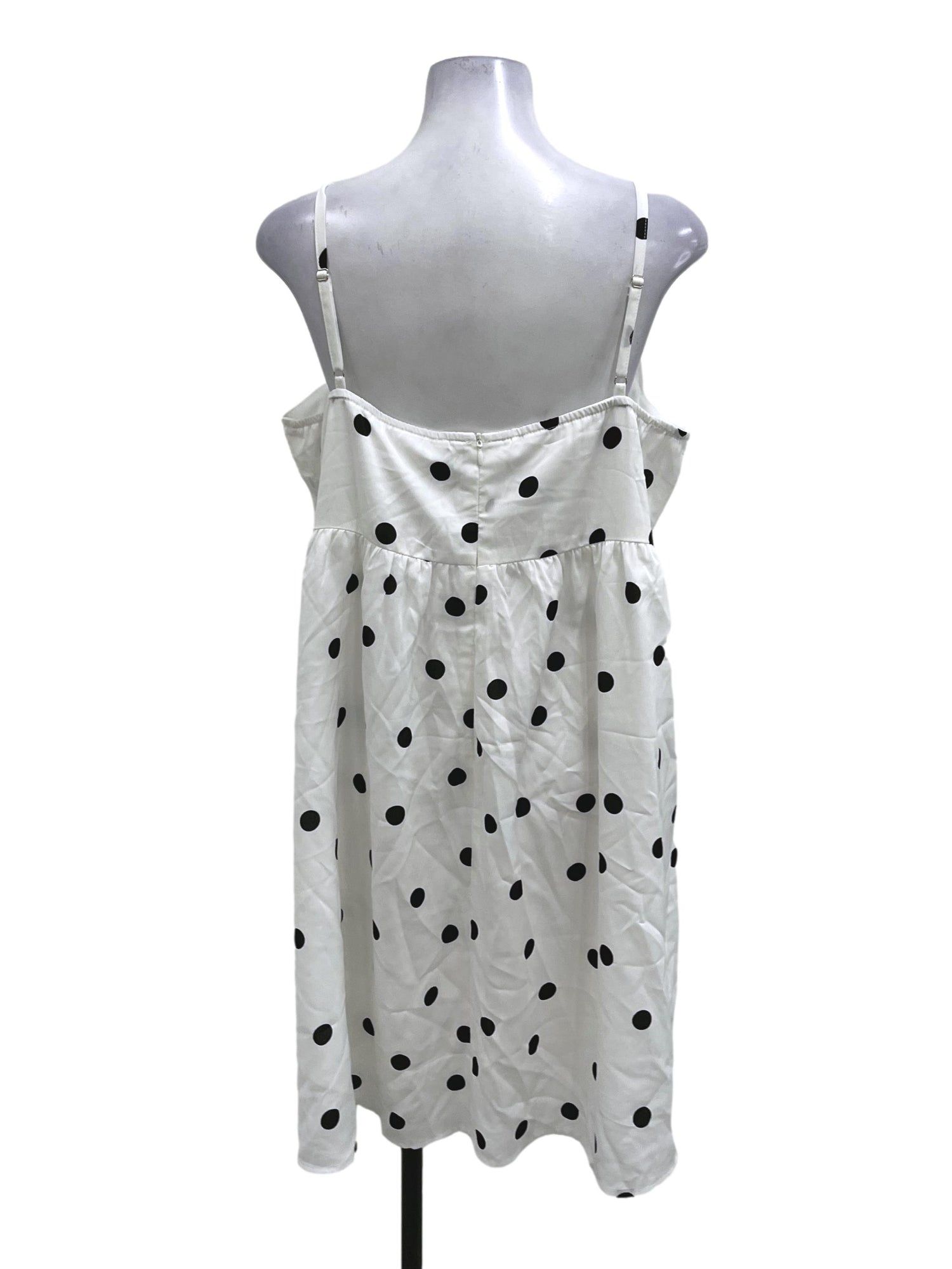 The Closet Lover White Across Neck Polka Dot Mini Dress TCL Women s Fashion Dresses Sets Dresses on Carousell