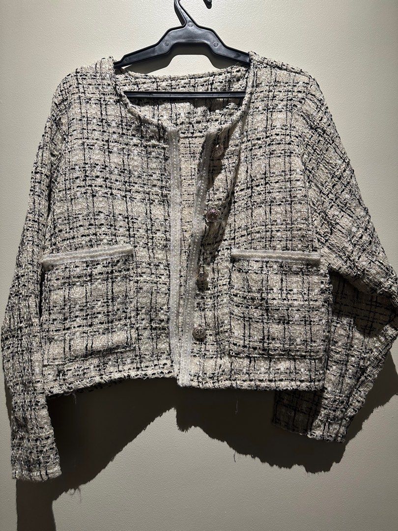 Tweed Coordinates (Category: Sets or Coordinates) located in Pasig City. Submitted by margeshopping (Listing ID 1326417791, Image 2). Description: Plus Size Tweed Coordinates Blazer Bust 48” Skirt Waist 40”.