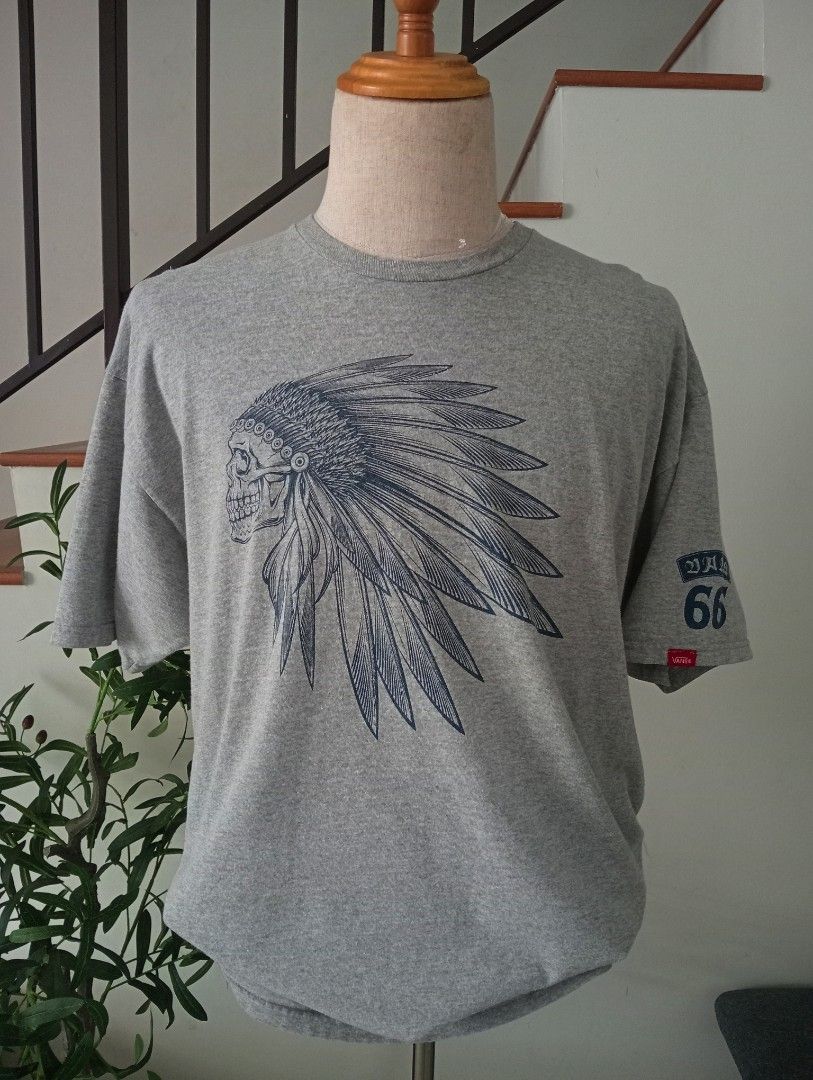 VANS Apache Skull Men s T Shirt Size XL Women s Fashion Tops Shirts on Carousell