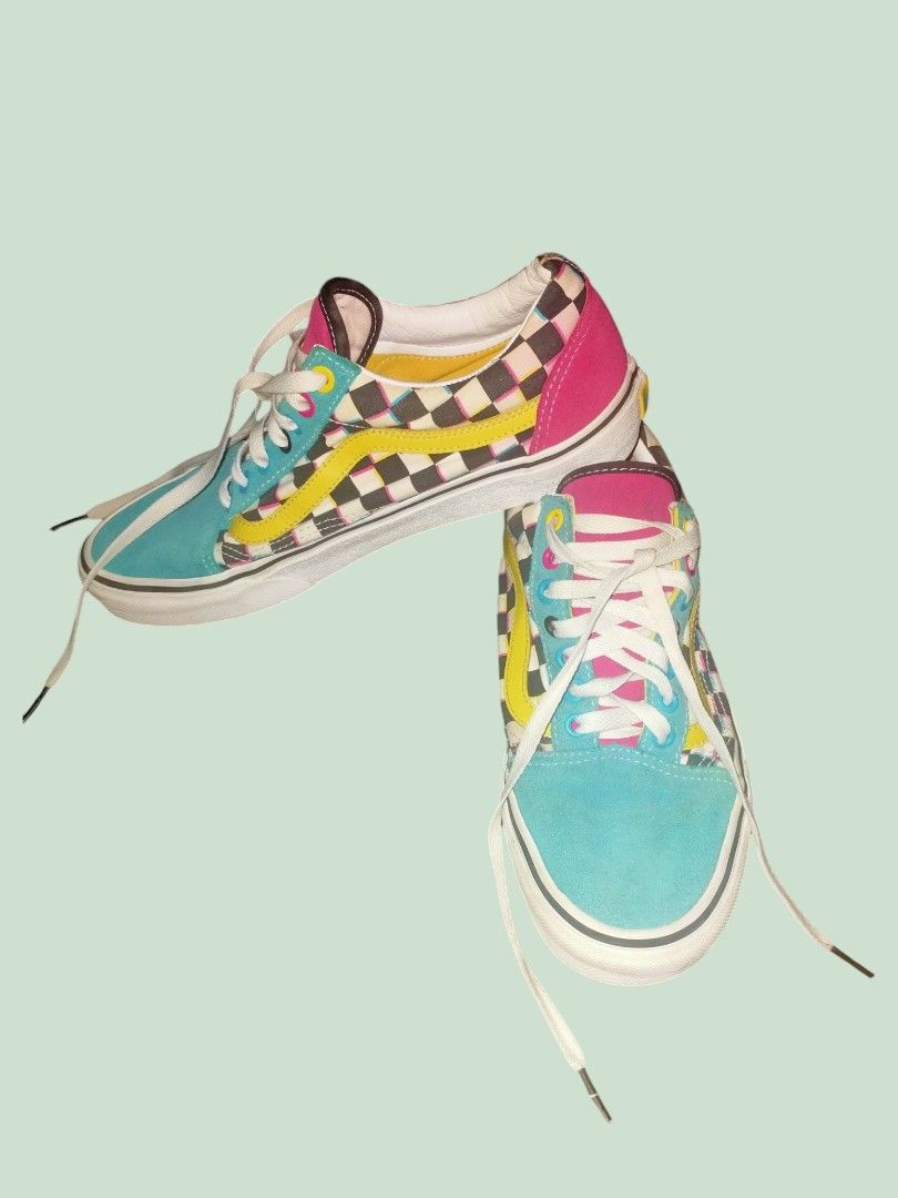 Old skool crazy checkerboard vans sales