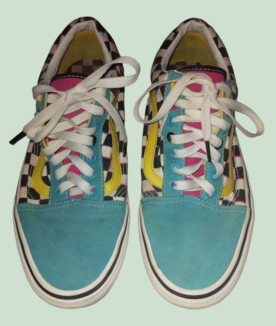 Old skool crazy checkerboard vans sales