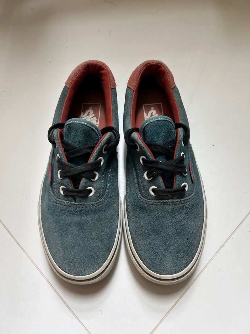 Teal suede vans discount