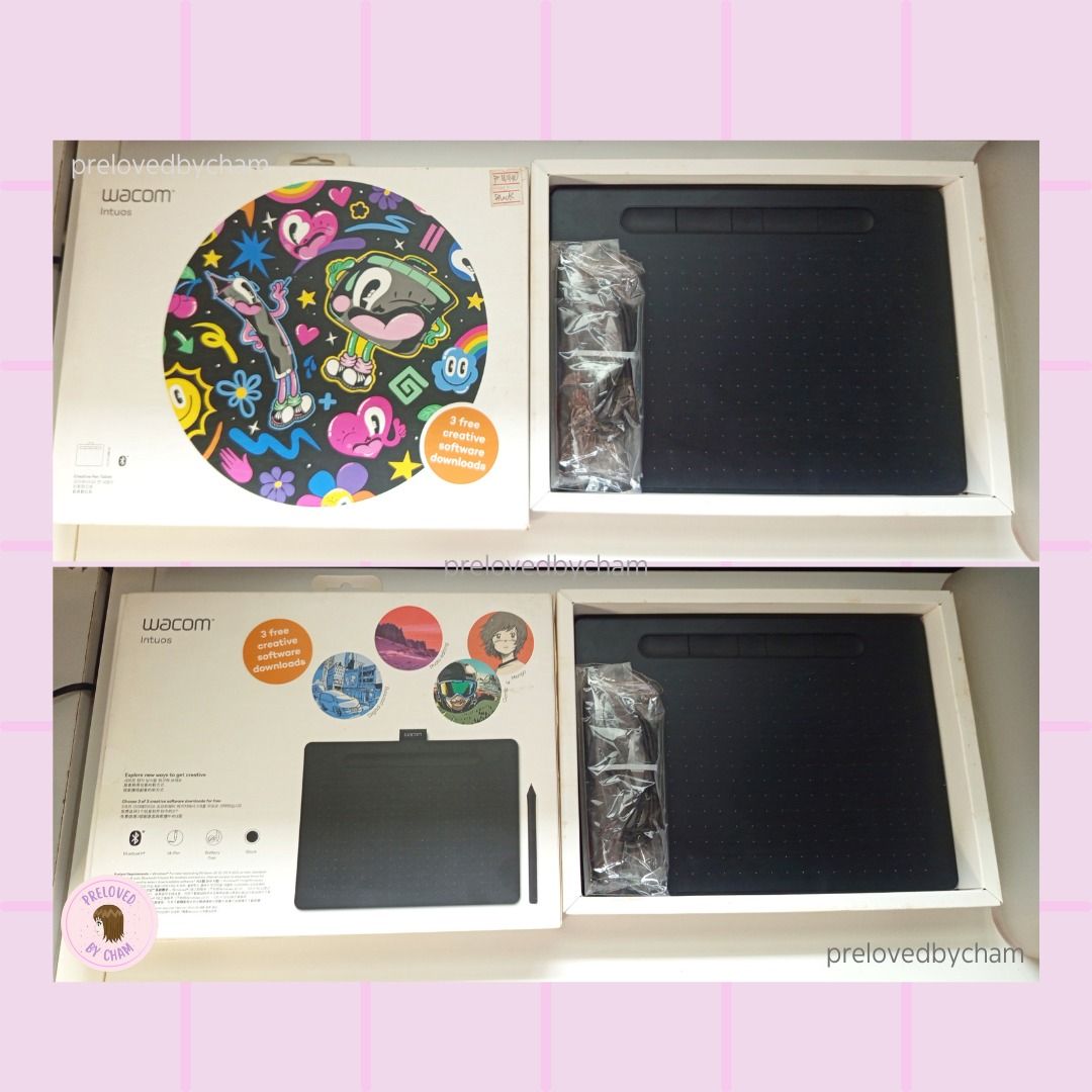 Wacom Intuos Medium Bluetooth Pen Tablet (Black) (Category: Other Gadgets) located in Calamba. Submitted by prelovedbycham (Listing ID 1326399275, Image 2). Description: -Authentic Wacom Intuos Pen Tablet bought from Silicon Valley for 11,990 pesos -selling due to need of funds, upgraded and switched to iPad tablet for digital drawing -Includes Wacom Tablet, Box, Cable, Pen, and Extra Nibs -Wacom Intuos Pen Tablet Medium Bluetooth (color Black) -
