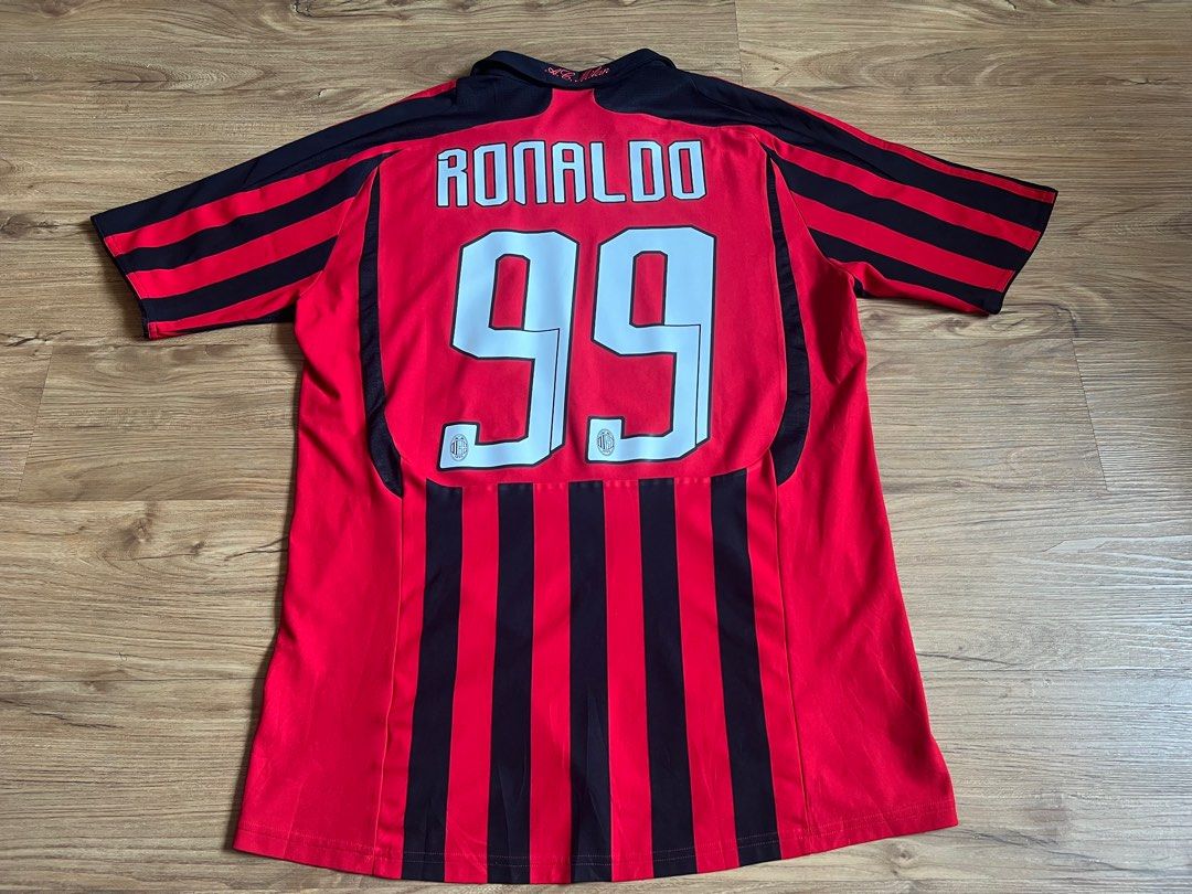 99 R9 Ronaldo AC Milan 2007-08 Home (Local stock) soccer/football