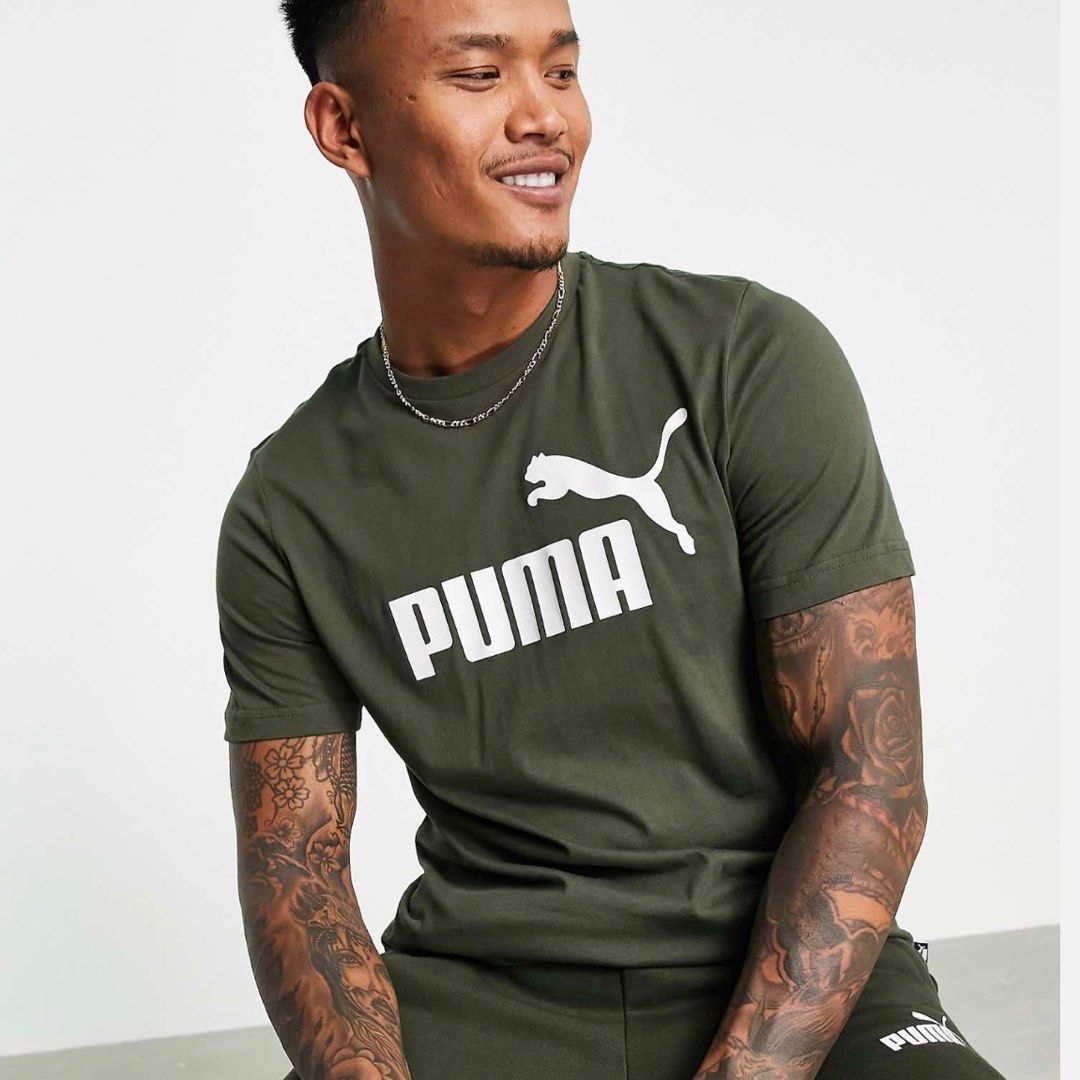 PUMA Brand New With Tag Exclusive ESSENTIALS Tee Shirt Medium SUPER STAR BUY GREAT GIFT Men s Fashion Tops Sets Tshirts Polo Shirts on Carousell