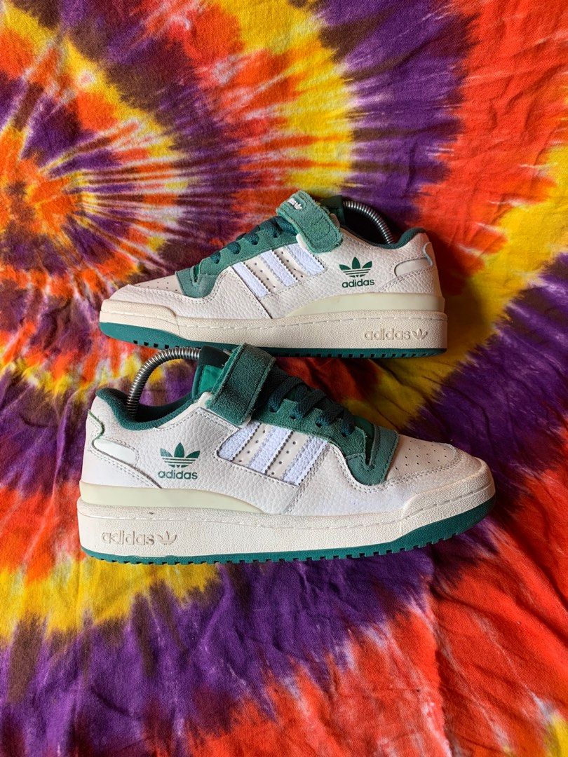 ADIDAS Forum Low Cloud wihte green