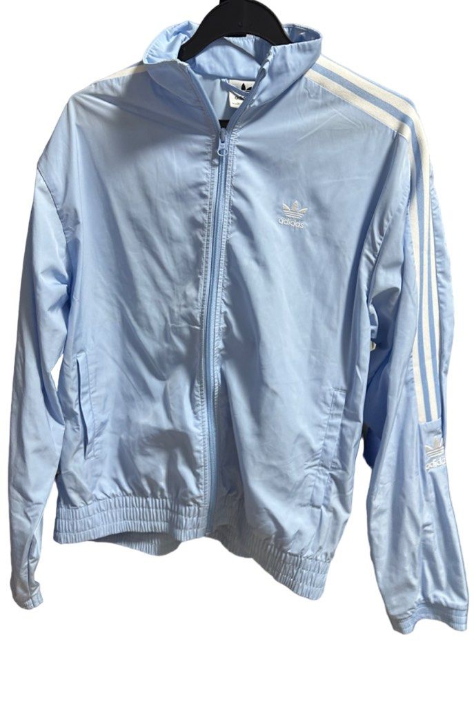 Sky blue adidas jacket top