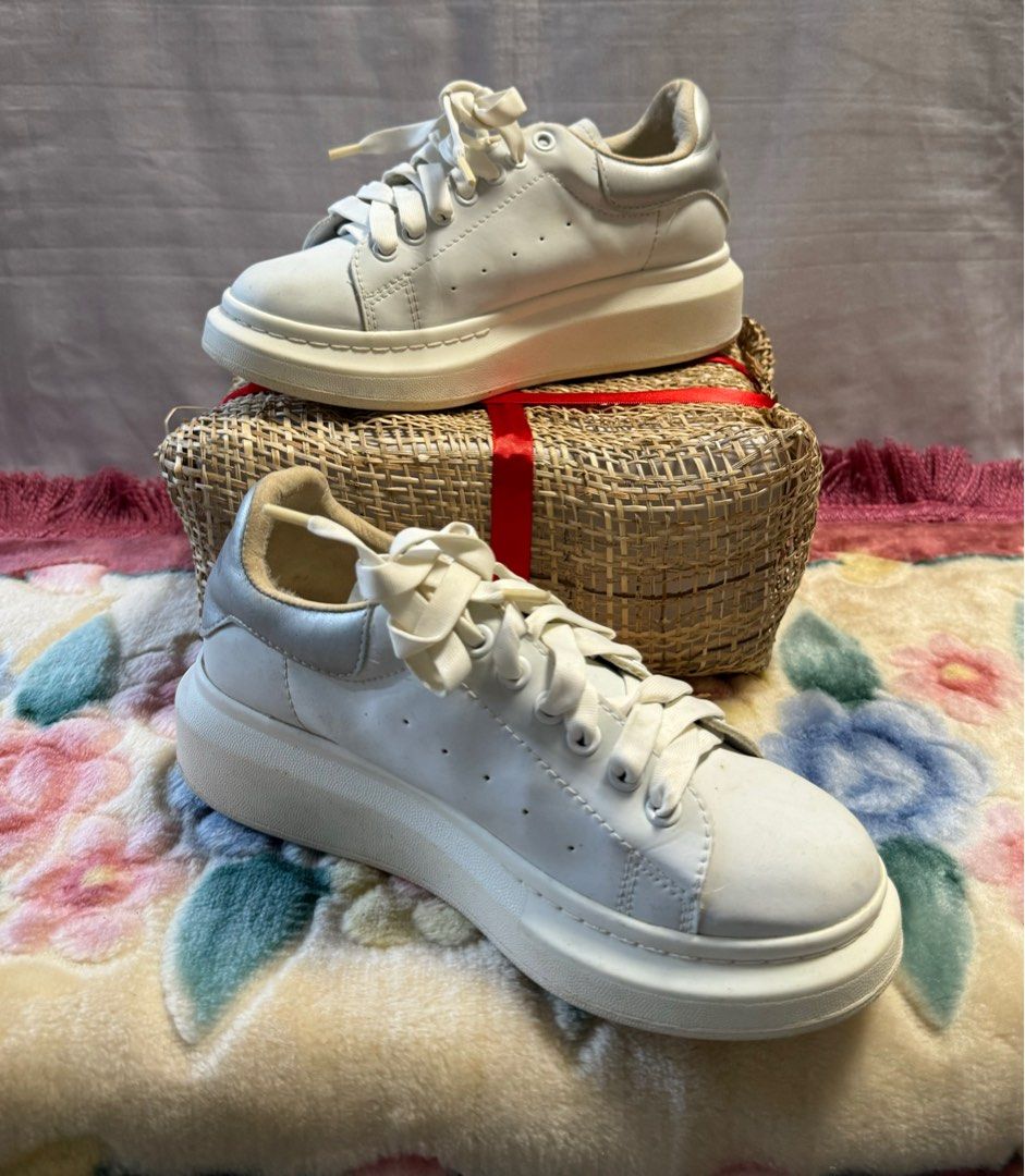 Alexander mcqueen sneakers silver back store