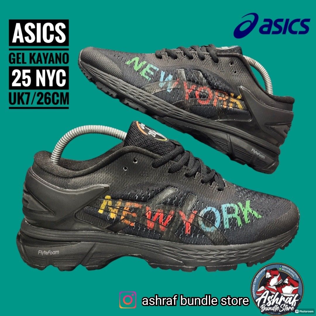 ASICS GEL KAYANO 25 NYC UK7 Men s Fashion Footwear Sneakers on Carousell