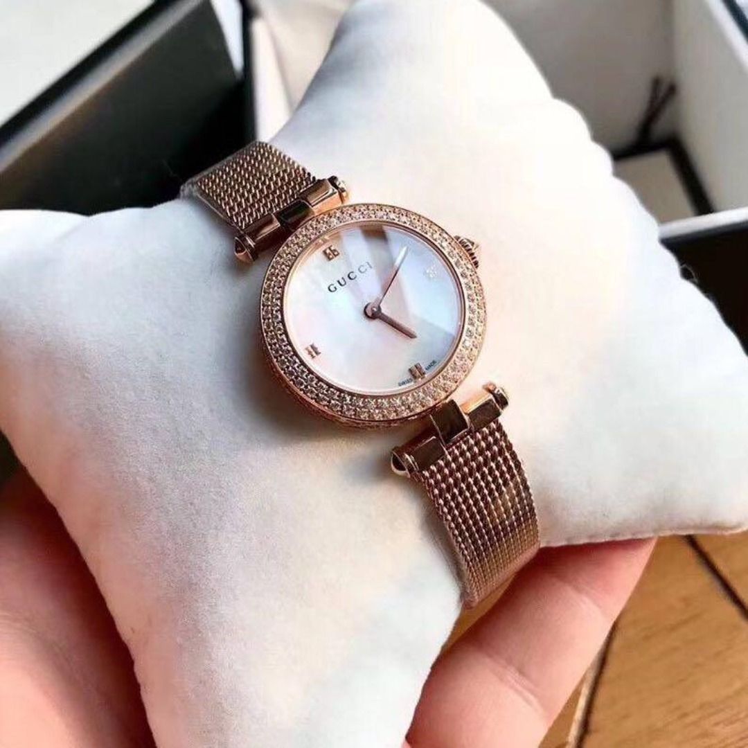 Authentic Preorder Gucci Petal Diamonds Watches 141.5