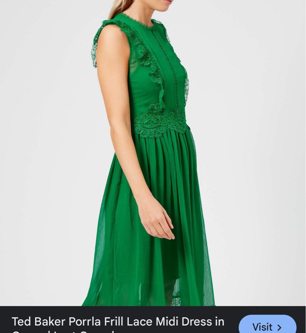 Ted baker frill lace midi dress hotsell