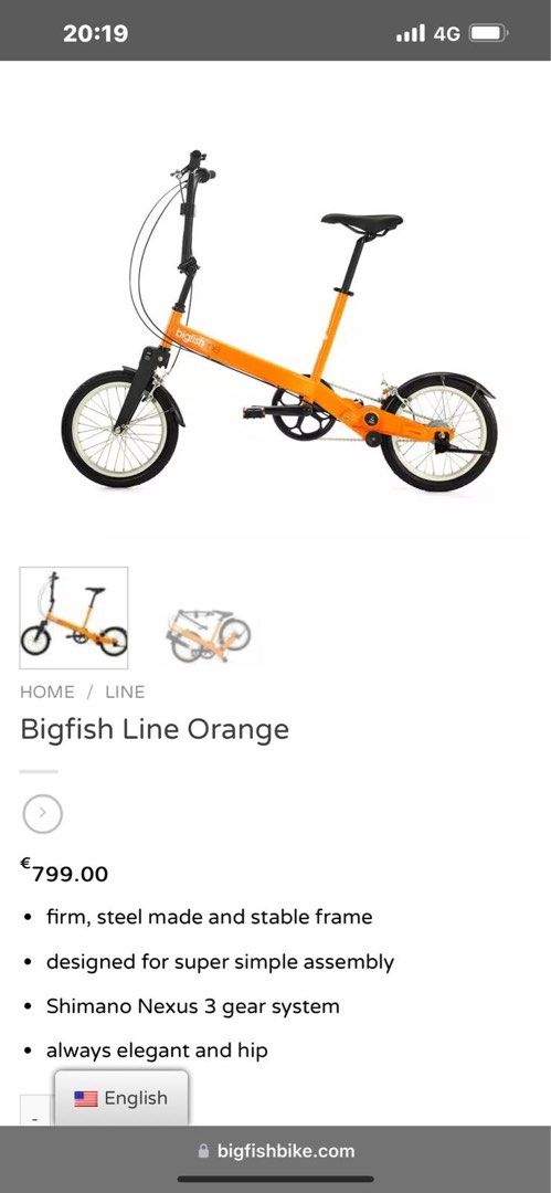 Bigfish folding bike clearance
