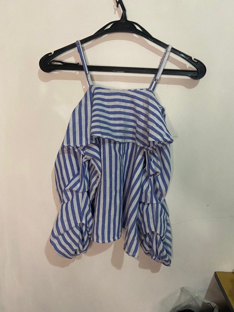 Blue blouse (Category: Blouses) located in Valenzuela. Submitted by decluttermaniac (Listing ID 1323367928, Image 2). Description: .