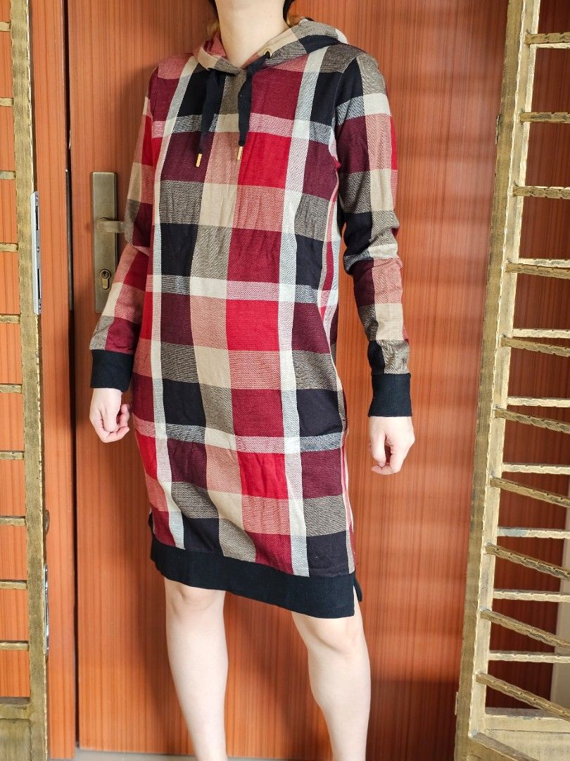 Burberry hoodie dress clearance