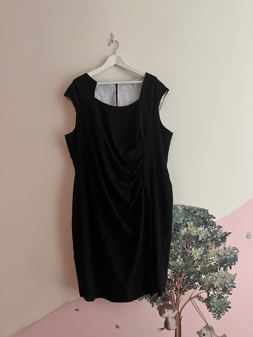 Calvin Klein Plus Size Black Dress Women s Fashion Dresses Sets Dresses on Carousell