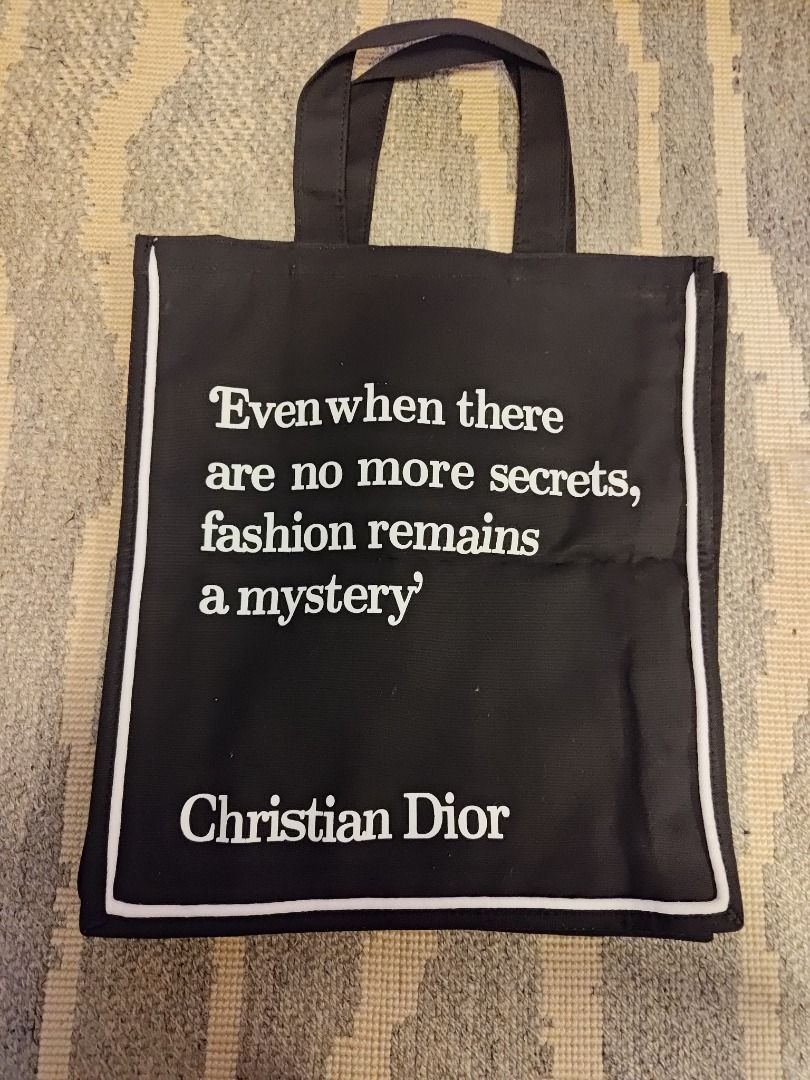 Christian dior quote tote bag store