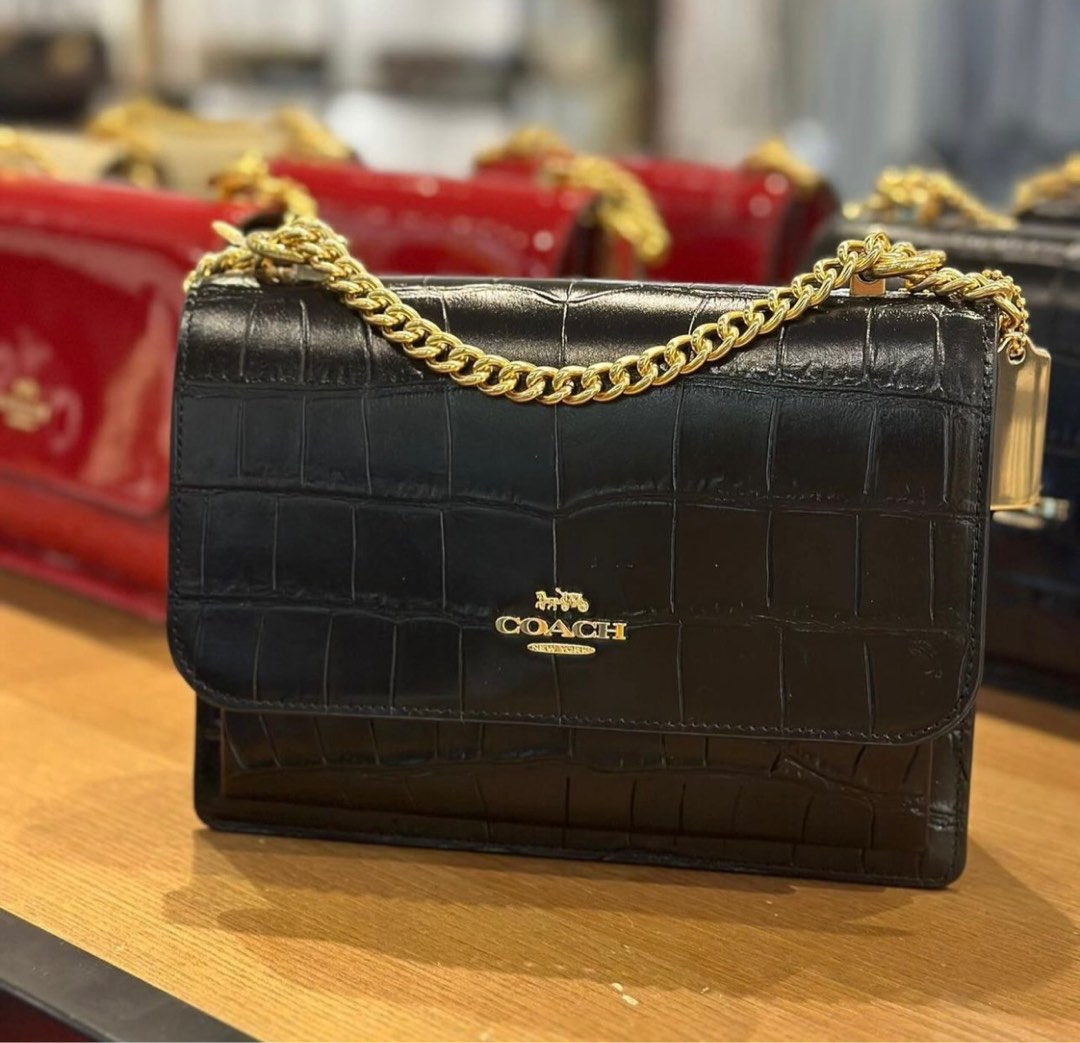Coach embossed leather online