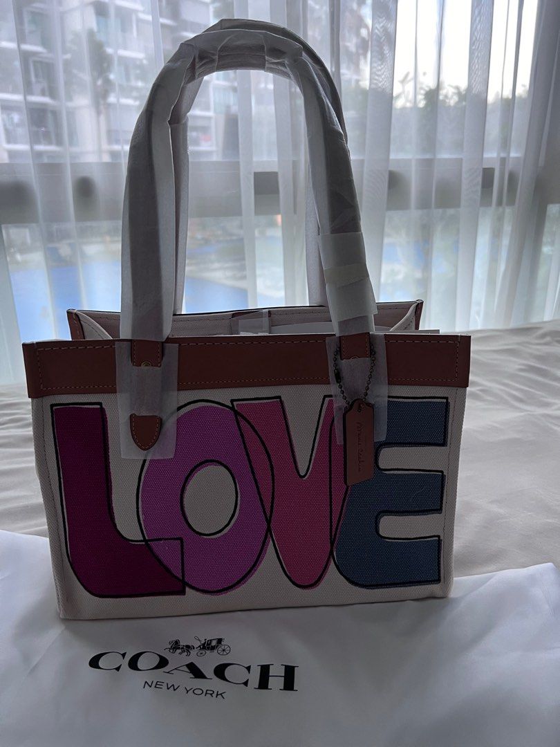 Coach Love Print Tote Bag