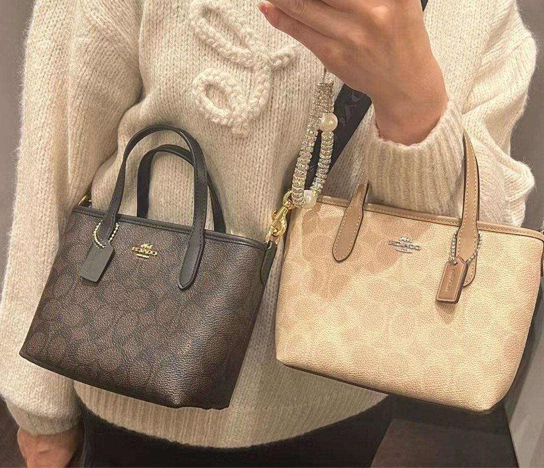 Coach Mini City Tote Bag, Women's Fashion, Bags Wallets, Tote