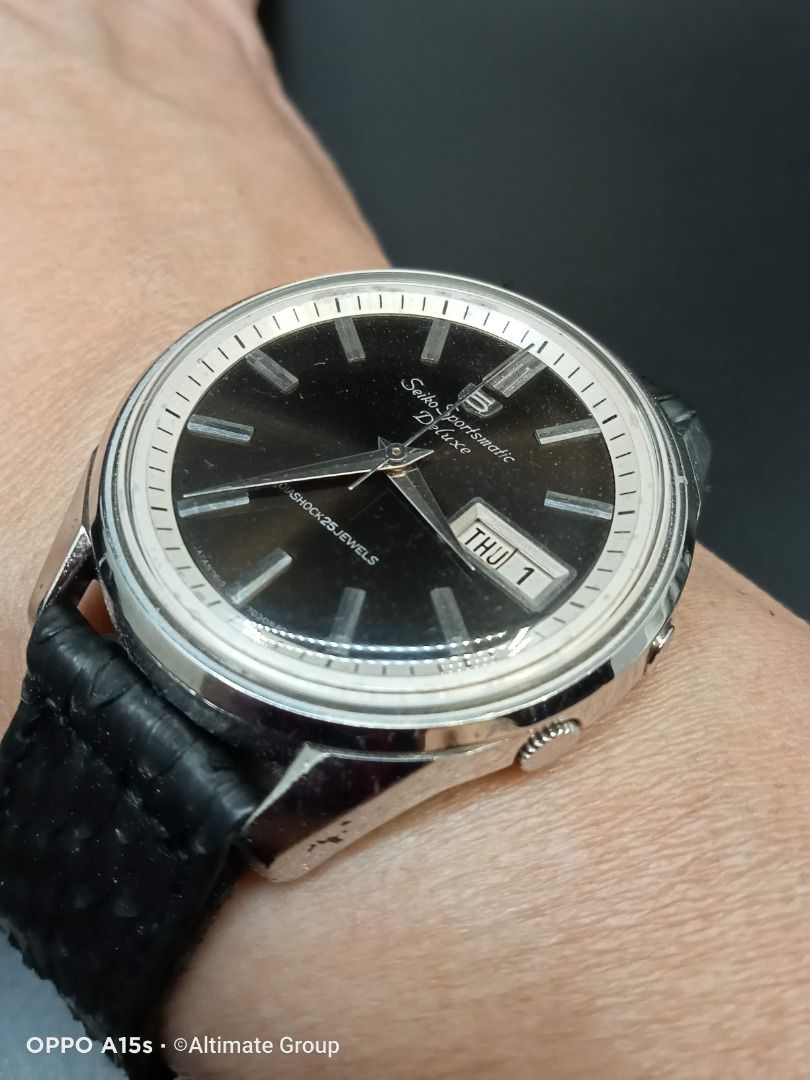Collectible! Birthday Watch May 1966 Seiko 5 7619-7050 Sportsmatic Deluxe  25J Automatic Watch (OH)
