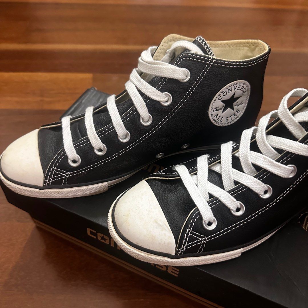 Converse Chuck Taylor Lean MidShoe Black Leather Women Sneaker