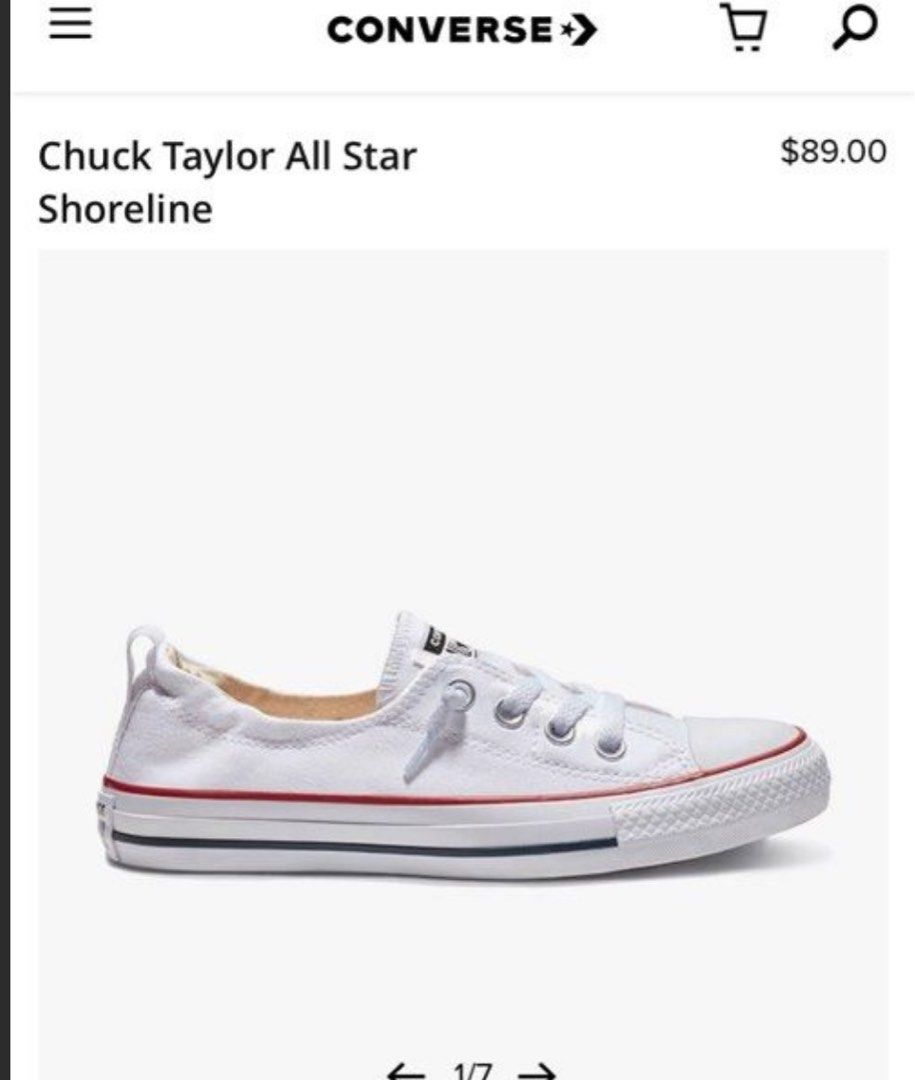 Converse Taylor slip on size 37.5