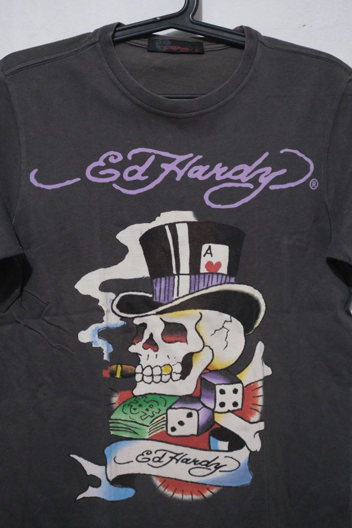 Ed Hardy Shirt Vintage (Category: Tshirts & Polo Shirts ) located in Quezon City. Submitted by qc_lp (Listing ID 1323435457, Image 2). Description: Condition: 9/10 Dimes: 17.5x24 Shipping: Buyer will shoulder (J&T) or lalamove.