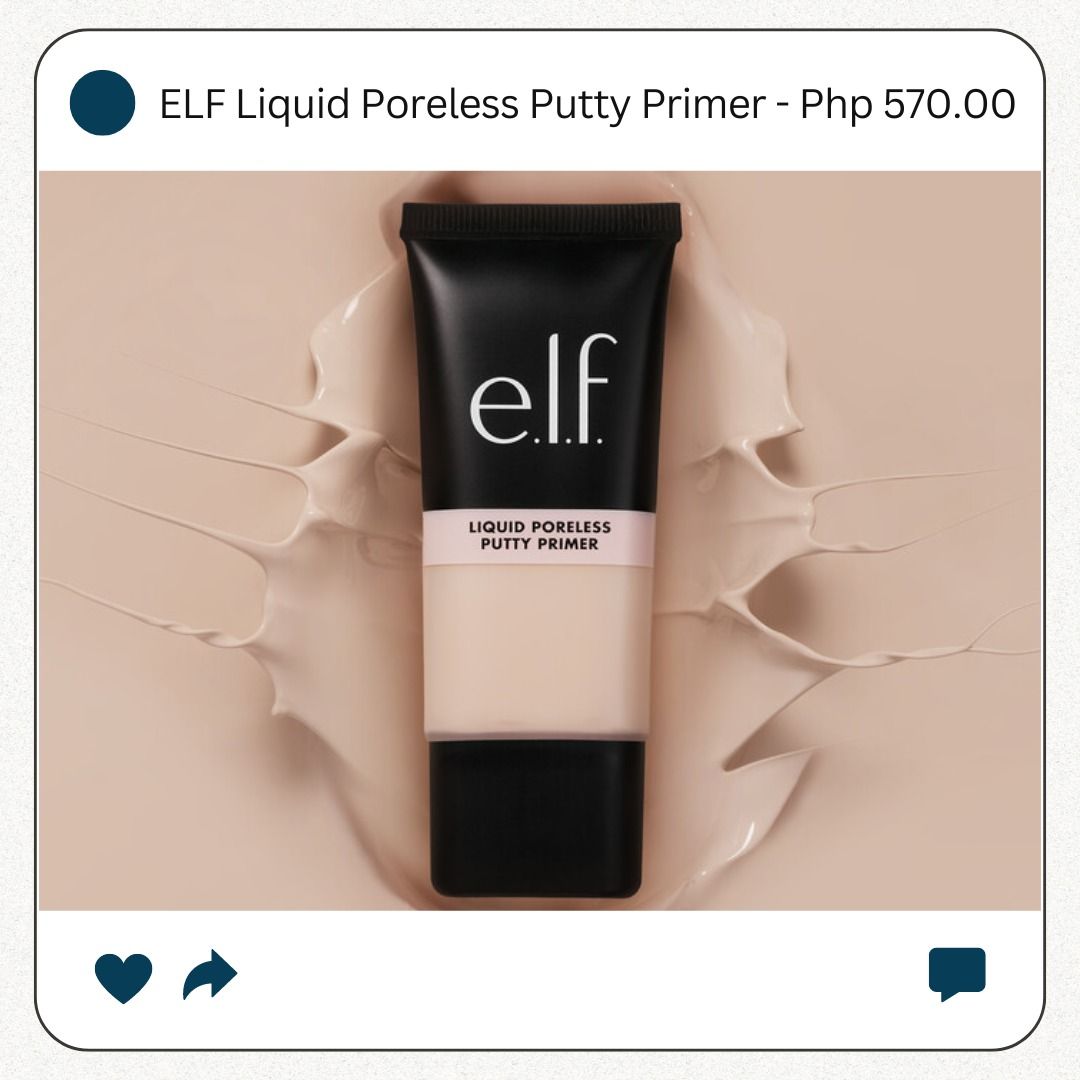 ELF Liquid Poreless Putty Primer - Php 570.00 (Category: Makeup) located in Batangas. Submitted by shop_petrichor (Listing ID 1323437237, Image 1). Description: ELF Liquid Poreless Putty Primer - Php 570.00 .