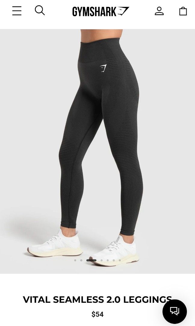 Gymshark Vital Seamless 2.0 Black Marl High waisted leggings Carousell