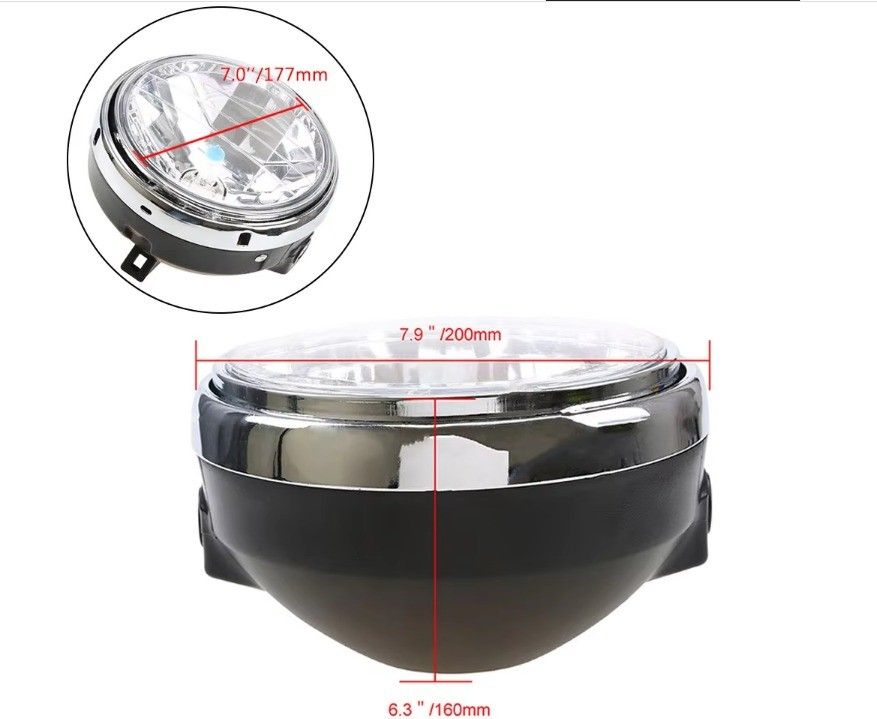 Headlight (Category: Motorcycle Accessories) located in Singapore. Submitted by 99global (Listing ID 1270819664, Image 3). Description: Ready stock available.