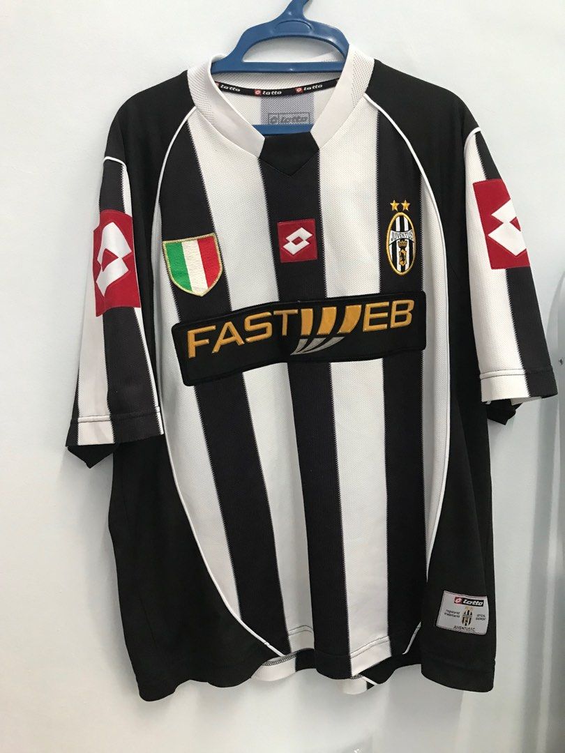 Maillot Juventus 2002 Domicile Trezeguet #17 – Lotto Vintage, Taille XL, Collector !