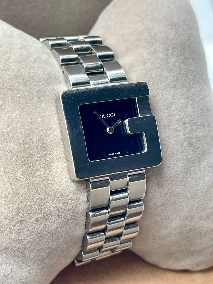 Ladies Gucci G Face 3600J Black Dial Steel