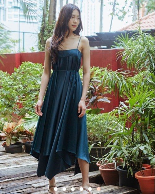love bonito green dress Love Bonito Fern Green Scoop Tent Dress
