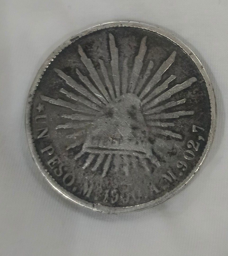 Mexican coin (Category: Currency) located in Batangas. Submitted by gavsandrix (Listing ID 1323281503, Image 2). Description: old Mexican coin.