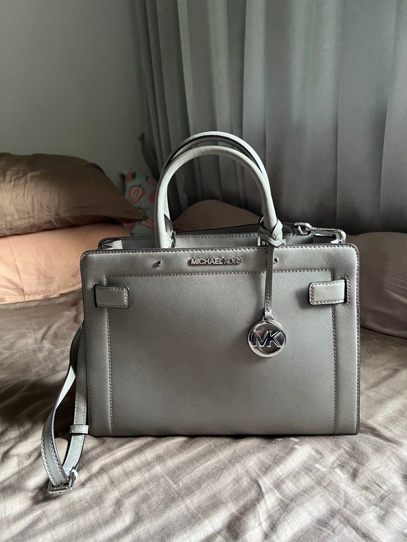 Michael Kors Crossbody Shoulder Bag Grey Luxury Bags Wallets on Carousell