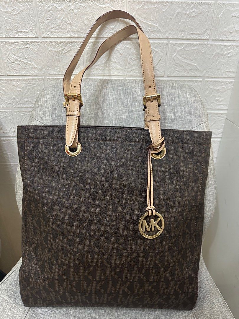 Mk tote bag brown outlet