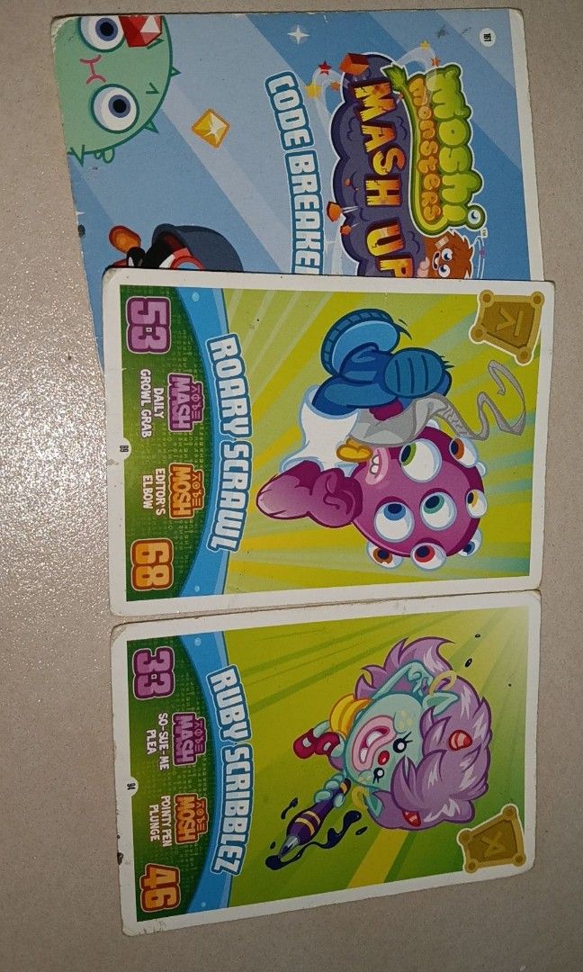 moshi monster cards rare ULTRA RARE Moshi Monster Mash Up Hanger With 3x Packs + Foil Bonus Trading Card