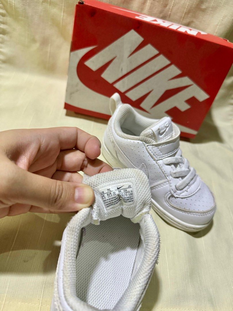Nike court borough low infant white hotsell