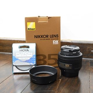 ケース付き Nikon DX 35mm AFS 1-1.8