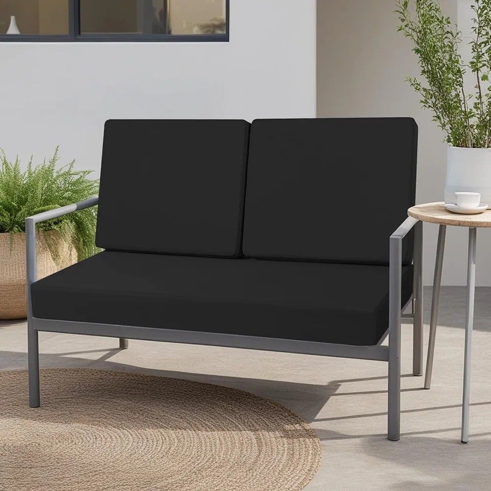 Outdoor Loveseat Cushions Set 46 x 26