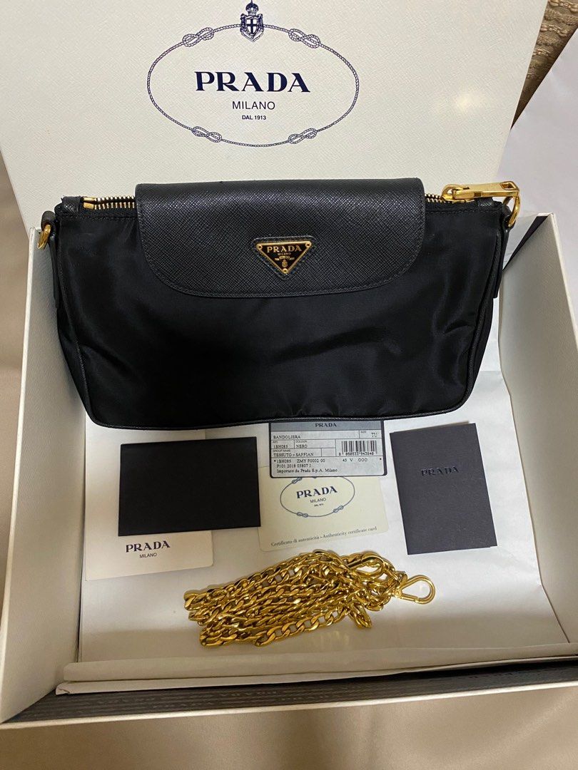 PRADA TESSUTO SAFFIAN 1BH085 Luxury Bags Wallets on Carousell