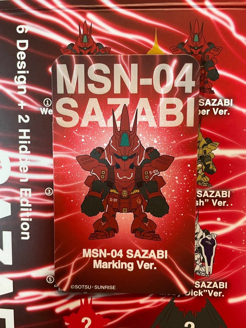Qmsv mini Sazabi MSN-04 Bandai (Category: Gundam Model Kits) located in Singapore. Submitted by diytjan (Listing ID 1323375591, Image 2). Description: willing to trade with no.1 (Sazabi Weapon + Shield Ver.) Have no.3 (Marking ver) Otherwise, selling at $20 each.