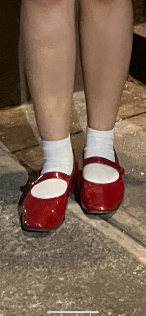 Red patent mary janes (Category: Flats & Sandals) located in Mandaluyong City. Submitted by declutts (Listing ID 1321044269, Image 1). Description: dark red Size 8 (25cm) nego!! .