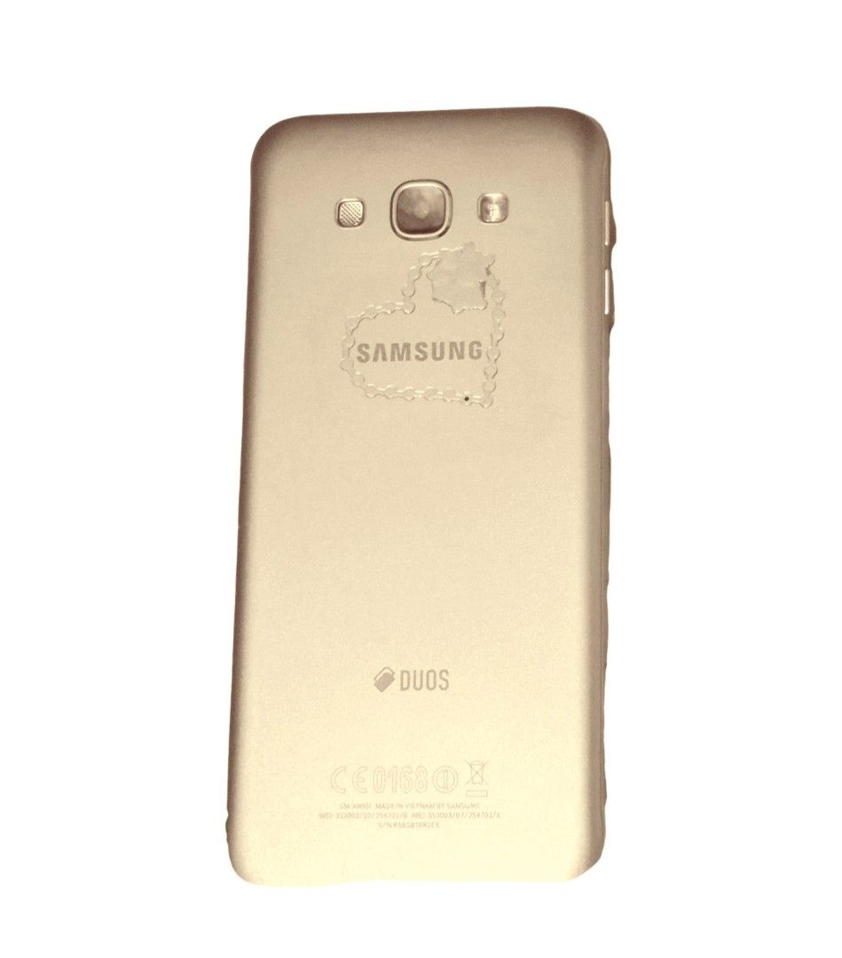 Samsung Galaxy A8 - DUOS (Category: Samsung) located in Pasig City. Submitted by eclectic_stuff (Listing ID 1323310261, Image 3). Description: SAMSUNG Galaxy A8 - DUOS Actual photos posted. ❣️ NOW SALE-PRICED ❣️ Currently 'functioning' on its battery, Eventually will need 'a battery replacement, hence it's 'sale-priced ~ Color > champagne gold Model number > SM-A800F Charger less NO ISSUE on functionality Aesthetically > tiny line-fissures on-tem