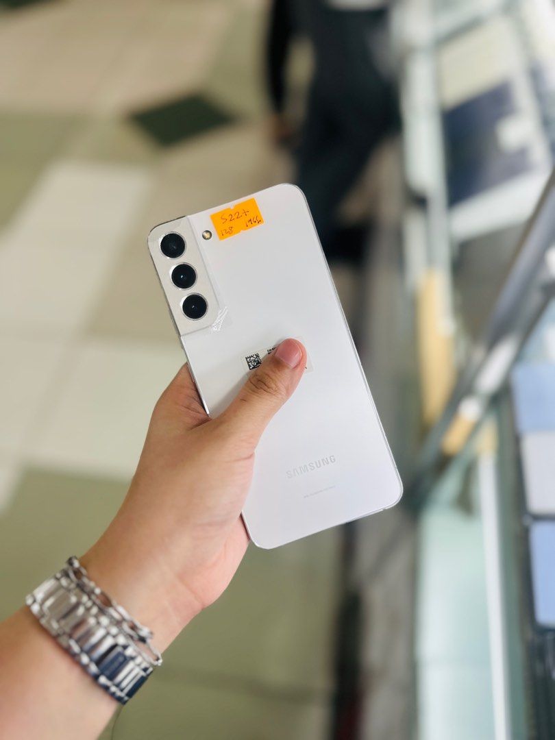Samsung s22 plus 8/128Gb OPENLINE NTC APPROVED (Category: Samsung) located in Pasig City. Submitted by najihahtelecomshop2018 (Listing ID 1323432785, Image 1). Description: OPEN FOR SWAP/SELLING: (INSTALLMENT THRU CREDITCARD/GGIVES/SPAYLATER) 🔸WE BUY AND SELL ANY KINDS OF GADGETS ( Pass sa Old Model ) 🔸 ‼️TAKENOTE: PASS SA MGA SCAMMERS | THIRD PARTY )‼️ Quick Specs: ⤵️ (ONHAND) Samsung S22 Plus 5G 8/128Gb OPENLINE NO HIDDEN ISSUES NO HISTORY OF