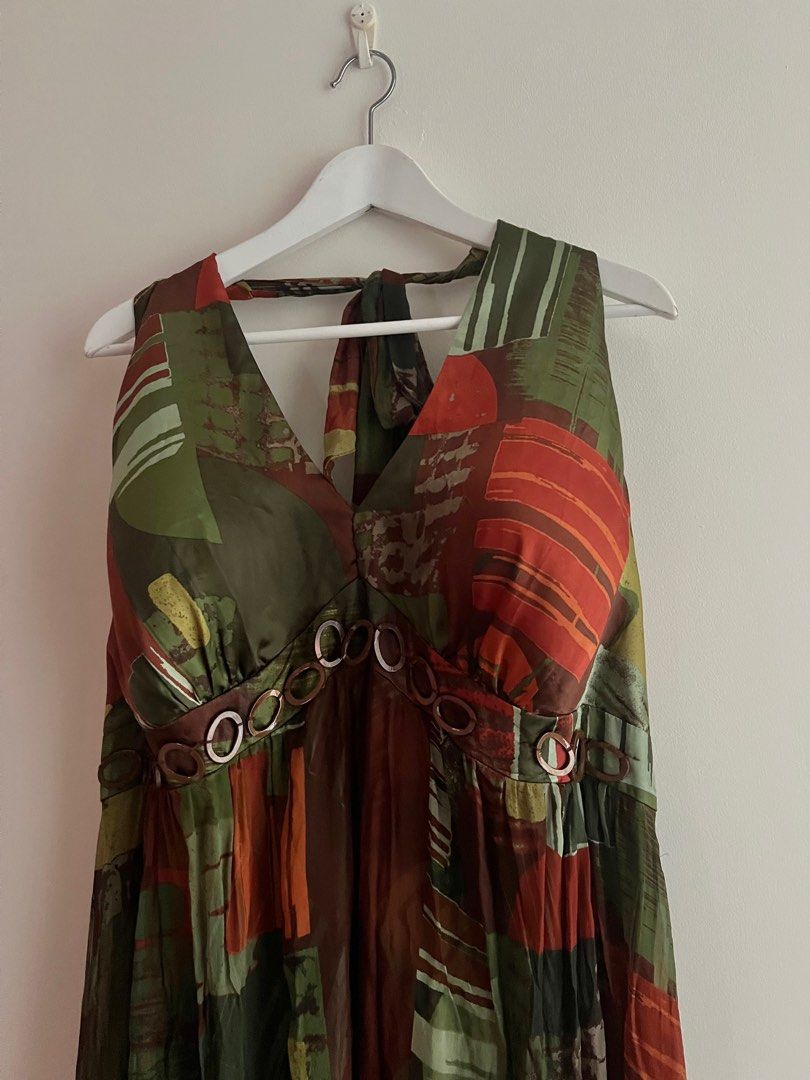 SIGNATURE By Robbie Bee Olive Green & Brown Gorgeous Evening Dress [Plus  Size], Women's Fashion, Dresses & Sets, Traditional & Ethnic wear on  Carousell