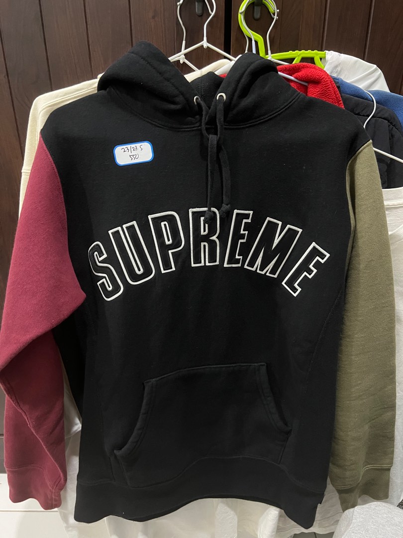 Supreme Color Block Arc Logo Hoodie