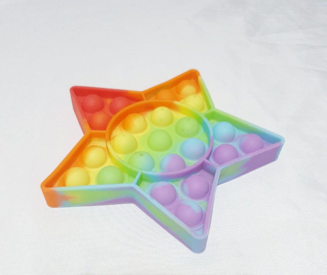 Take all push pop it toys (Category: Infant Playtime) located in Las Pinas. Submitted by cherry_luvs_dresses (Listing ID 1323305400, Image 3). Description: take all for only 120 duck - big size star - medium sIze unicorn- small size.